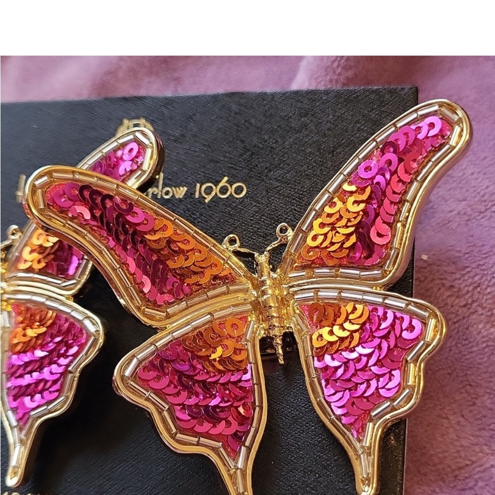 NWT- House of Harlow Butterfly Earrings